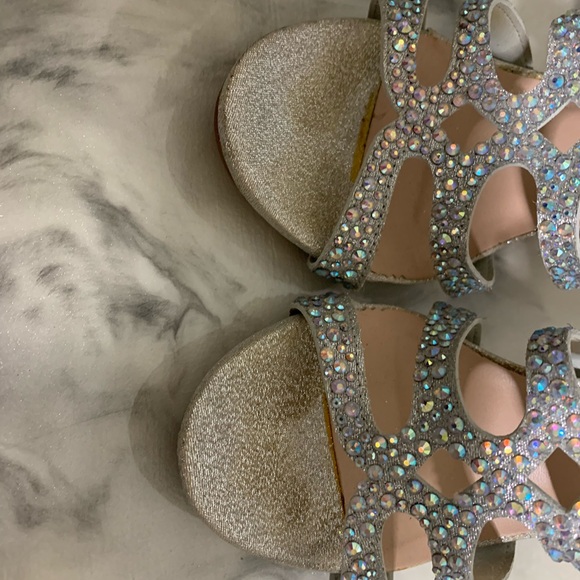 DE Blossom glitter heels women’s 7 - Picture 7 of 9